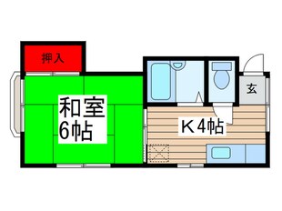 サニーハイツの物件間取画像